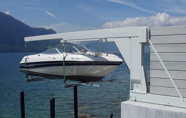 Verfahrkran Bootslift Spezialanfertigung