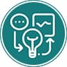 Emblem für Konzipieren, Prototyp und Organisieren